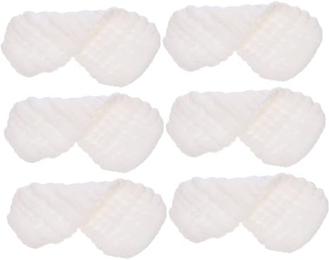 6 Waschbare Windeleinlagen aus Baumwolle, Weiße Stoffwindeleinlage | Neugeborene und Junge Mädchen, Feine Textur, Hautfreundlich, Trocken und Angenehm, Nachtwechsel