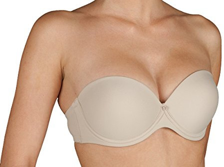 Selene Reggiseno Donna Balconcino Double Push up con Ferretto e Spalline Removibili Coppa B Art. Carlota (4, Terra)