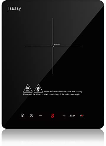 Placa de inducción de Vidrio templado (1 fuegos-2100W)