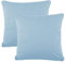 CelinaTex BeNature Kissenbezug Doppelpack 80 x 80 cm Aqua blau Baumwolle Kopfkissen Bezug Jersey