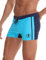 Arcweg Badehose Herren Eng Kurz Badeshorts mit Tunnelzug Schwimmhose Wassersport Kurze Hose UV Schutz Jungen Schwimmwear Schulschwimmen (Blau, M)