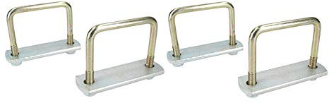 4 Pack M10 80mm x 75mm U-Bolt N-Bolt with Plates & Nuts HIGH TENSILE