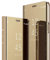 Herbests Kompatibel mit iPhone 11 Pro Schutzhülle Flip Spiegel Handyhülle Mirror Case Klapphülle Überzug Clear View Hülle Brieftasche Handytasche Etui Booklet Lederhülle,Gold