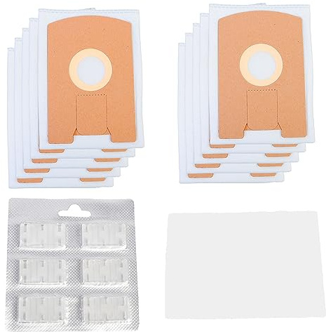 Staubsaugerladen.de 17-teiliges Filterset Staubsaugerbeutel Micro-Vlies | Sparset, Beutelset, Filterpaket kompatibel mit Vorwerk Tiger VT265, VT270, VT300, 10 Staubbeutel, 1 Motorfilter, 6 Duftchips
