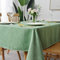 maxmill Jacquard-Tischdecke, Wirbel-Design, wasserabweisend, Anti-Falten, öldicht, schwer, weich, Tischdecke für Buffet, Bankett, Partys, Events, Urlaub, Abendessen, quadratisch, 132 x cm, Salbeigrün