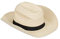 Relaxdays 10 x Panamahut, Cooler Strohhut im Mafia Look, Damen & Herren, Fasching, Bogart Hut mit schwarzem Stoffband, beige