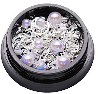 2 Boxes Nail Art Decoration Nails Diamonds Full Set Of Rhinestones Mixed Tray Box Rivet Big Pearl