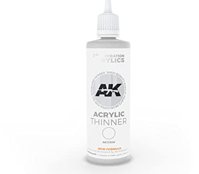 AK11500 | AK Interactive Ausiliari: ACRYLIC THINNER 100 ML 3rd Generation