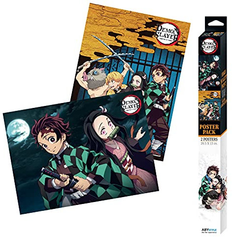 ABYstyle ABYDCO753 Demon Slayer Group & Duo Chibi-Poster 52 x 38