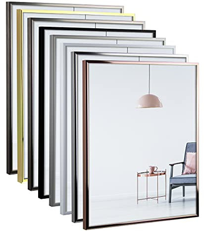 myposterframe – Aluminium Bilderrahmen 60 x 120 cm Amalthea – Bilderrahmen Metall mit Kunstglas klar 1mm – Alu Rahmen für Bilder, Poster & Puzzle – Hoch- & Querformat möglich (Gold Glanz)
