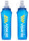 AONIJIE 2 pièces pliable TPU Flacon souple de bouteille d'hydratation d'eau de sport en plein air Pour la course à pied Camping randonnée vélo (500 Ml - Style Crochet)