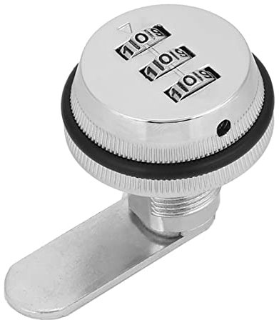 Kombinations-Nockenschloss, Passwort, Codiertes Schloss, Schubladen-Camlock, Mechanisches Passwort, Schrankschloss, Schließfach, Briefkasten-Sicherheitsschlösser(Silber)