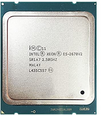 CHYYAC Intel Xeon E5-2670v2 E5 2670v2 E5 2670 V2 2,5 GHz Ten-Core Twenty-Thread CPU Prozessor 25M 115W LGA 2011