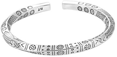 Gcroet Women Armband Sterling Silber Armreif für Frauen Vintage Armreif für Frauen Geschenkschmuck
