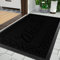 Yimobra welcome door mat, Heavy Duty Sturdy Front Mats for Home Entrance Outdoor Indoor,Non Slip Backing, Exterior Mats for Outside Patio Porch Farmhouse, 75 x 43 cm, Black