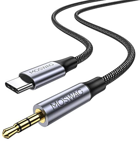 MOSWAG USB C to 2.5mm Headphone Cable,Type C to 2.5 mm Replacement Cord Compatible with Bose Noise Cancelling 700, QuietComfort 35/25 QC35/QC25, SoundLink AE2 OE2 (Not applicable to cameras)