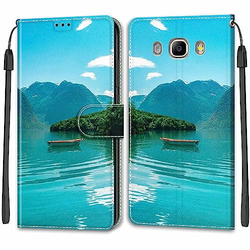 Custodia per Samsung Galaxy J5 2016, Caso di Flip Cover Samsung Galaxy J5 2016, con [Funzione Stand] Case per Samsung Galaxy J5 2016