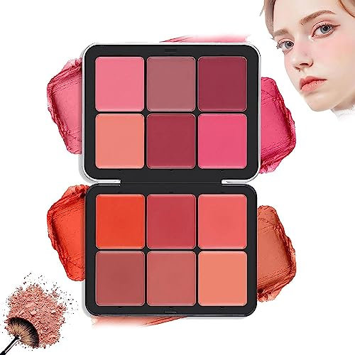 Carla Secret Concealer Palette - 12 Colors Carla Secret Makeup, Carla Secret Cream Blush Palette,Concealer Foundation Palette,Long-Wearing Full Coverage Makeup for All Skin Types (Blush)