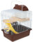 POPETPOP “ Große Hamsterkäfige, Hamsterkäfig, Villa-Käfig für kleine Haustiere, mit Laufrad, zweistufiger Lebensraum für Zwerghamster, Rennmäuse, Zwerghamsterkäfige, 30 x 17 cm