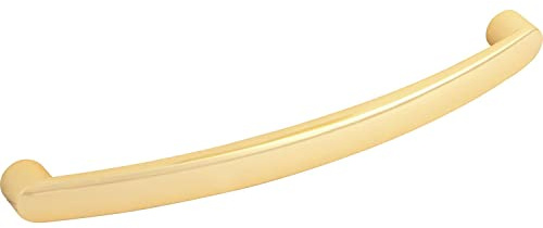 ALLES IM GRIFF Möbelgriff Santiago LA 128mm - Bügelgriff - ideal als Kommodengriff - Zinkdruckguss gold poliert