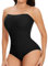 Joyshaper Damen Bauchweg Body Shaper Taillenformer Miederbody Figurenformende Shapewear Bodysuit Schwarz XL