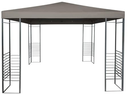 TrendLine Ersatzdach zu Pavillon Rio Polyester 3 x 3 m Taupe Sonnenschutz