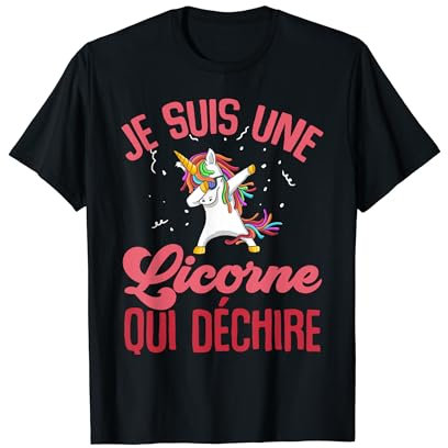 Je Suis Une Licorne Qui Déchire Licorne Adultes T-Shirt