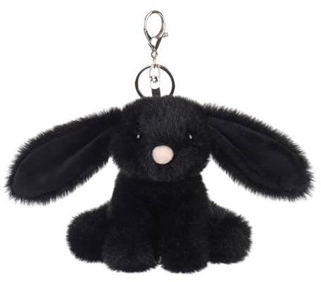 Apricot Lamb –key-black vid bunny– Plüsch Schlüsselanhänger, Glücksbringer, für Kinder und Baby-Hase Kaninchen
