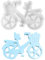 FZQBEY Fahrrad Silikonform Gießform für Kerzen, Gips, Seifen - Premium Silikon, Vielseitig, Waschbar, Einfach zu bedienen, Unendliche Kreativität, Ostern, DIY, Heimdekoration, Geschenk