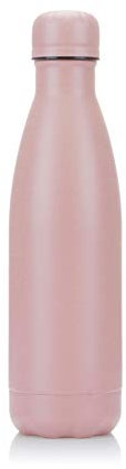 Bouteille d'eau Acier Inoxydable, Gourde Isotherme Réutilisable Gourde Inox sans BPA isolé à Bouteille Isotherme pour Froide Pendant 24heures, Chaude Pendant 12 Heures (Rose Pâle, 500ml)