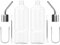 Lot de 2 bouteilles d'eau de 350 ml pour lapin, animal domestique avec crochet à ressort pour petit animal, écureuil, lapin, chinchilla, cochon d'Inde, hamster, ours doré