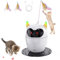 Spessn Interaktives Katzenspielzeug, Automatisches Spielzeug Wiederaufladbares Katzen Roter Punkt Spielzeug, Intelligenz Katzenspielzeug für Katzen/Kätzchen/Hunde (Weiß)
