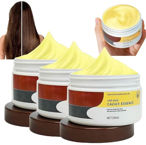 Haarmaske Kollagen Haarmaske, Arganöl Haare Kollagen Haarmaske, Tiefe Reparatur Konditionierung Kollagen-Haarbehandlung, für Trockenes, Strapaziertes Haar (1)