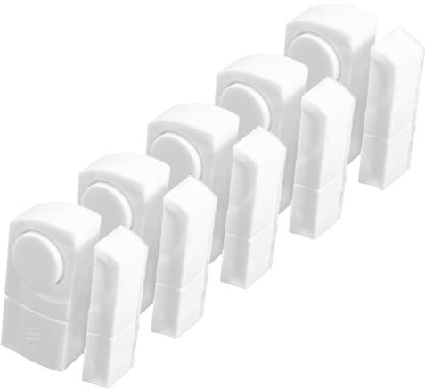 Hoement 5pcs Door Window Sensors Home Security Alarms Easy Installation Office Store High Decibel for Doors