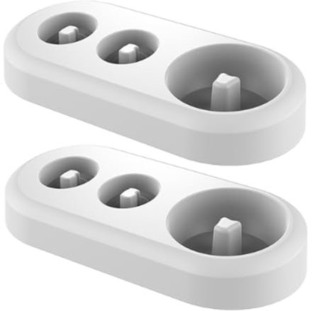 IKOPFLN 2 Pezzi Porta Spazzolino Elettrico Porta Testine Spazzolino Elettrico Porta Spazzolini Elettrici Porta Testine Spazzolino Elettrico Per Oral B Io3-6 Eb 17.18.20.25.50.60(Bianco)