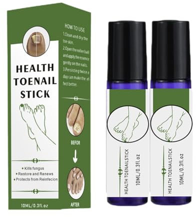 Cracked Toenail Repair, 2pack Roll On Cuticle Oil, Nail Repair Kit For Broken Natural Nails, Health Toenail Stick Roller, Fast Deeply Penetrating Gentle Roll On Cuticle Oil For Foot Hand Care