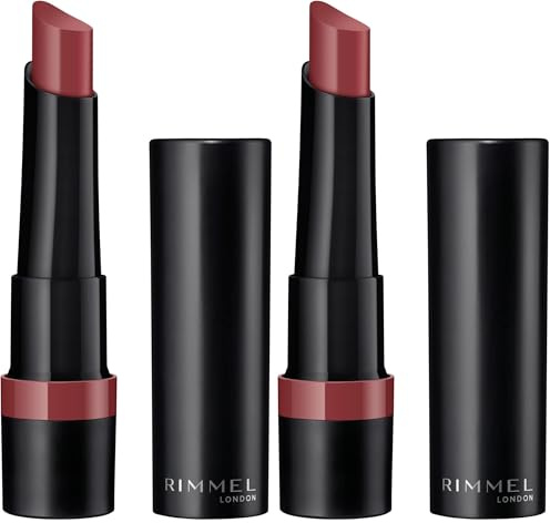 Rimmel Lasting Finish Matte, Chestnut Rose (Pack of 2)