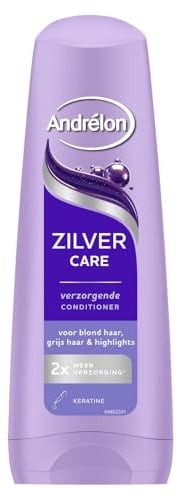 6er Pack - Andrélon Spülung für blondes, graues Haar und Strähnchen - Silber Care - 200ml