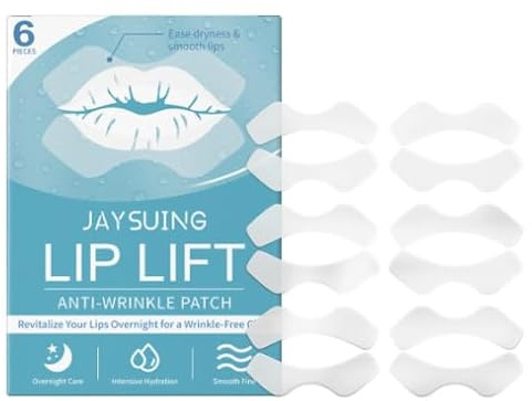 Zornesfalte Pflaster,6 Stück Falten Pflaster Gesicht,Elastisches Anti-Falten-Band zur Glättung von Lippenfalten, Reduziert Falten und feine Linien Wiederverwendbar,Geeignet für alle Hauttypen