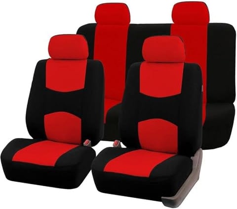 Komplettset Autositzschoner Autositzbezug Nach Maß Automobile Sitzbezüge Autositze Für Dodge Für Caliber Für Avenger Für Challenger Accessories(Rot)
