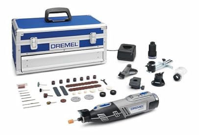 DREMEL Platinum Edition 8220 - Cordless Multi-Tool, 12 V, kitMulti with 5 attachments, 65 Accessories, Speed 5,000-35,000 RPM for Carving, Engraving, milling, Grinding, polishing, Cutting, Sanding