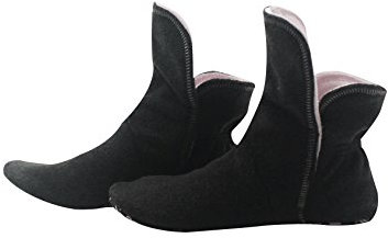 RAIKOU Hausschuhe für Damen, Herren für drinnen aus Micro Fleece mit ABS und Rutschfester Sohle,Haussocken Stoppersocken mit Super Flauschige Hüttenschuhe (Schwarz/Rosa,40/43)