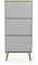 Tenzo Dot Schuhschrank, MDF, Grau / Eiche, One Size