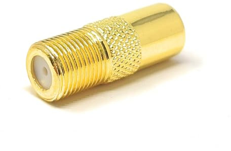 MainCore F Type Screw Connector Socket to RF Coax Aerial Male Adapter Converter for TV Satellite SKY Antenna