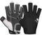 FitsT4 Sports Kajak Handschuhe 3/4-Finger gepolsterte Handfläche Mesh Rücken für Komfort Perfekt zum Segeln, Paddeln, Kanufahren, Kajakfahren, SUP Stehpaddeln,Schwarz,XL
