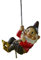 Climbing Gnome Hanging Rope Garden Tree Ornament Statue Sculpture Decoration C