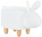 Kinderhocker creme weiß Hasenhocker Tierhocker in Hasen-Form für Kinder Bunny