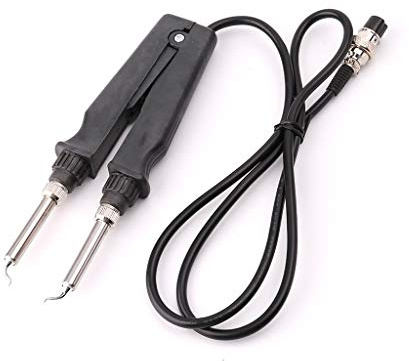 Tegongse 902 ESD SMD doble pinza de soldador con mango de pinza de calentamiento, herramienta de soldadura, herramienta de soldadura, accesorios de estación de soldadura