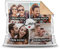 PR Print Royal Kissen mit Füllung - Fotocollage selbst gestalten mit Spruch - Love - mit Vier eigenen Fotos - Geschenkidee Fotokissen - Farbkissen Rückseite Beige