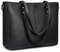 S-ZONE Damen Umhängetasche Echtleder Schultertasche Große Handtasche Arbeitstasche